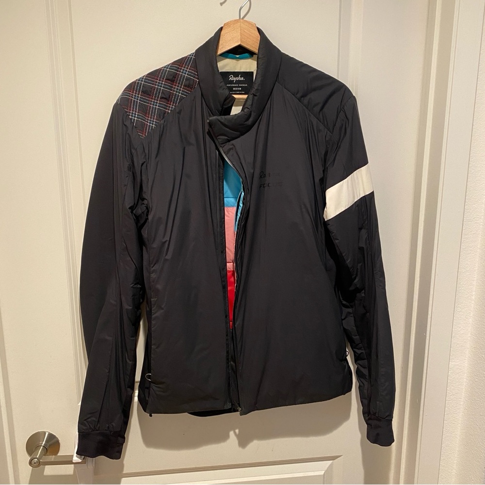 Rapha Black Performance Jacket with Stand-Up Collar